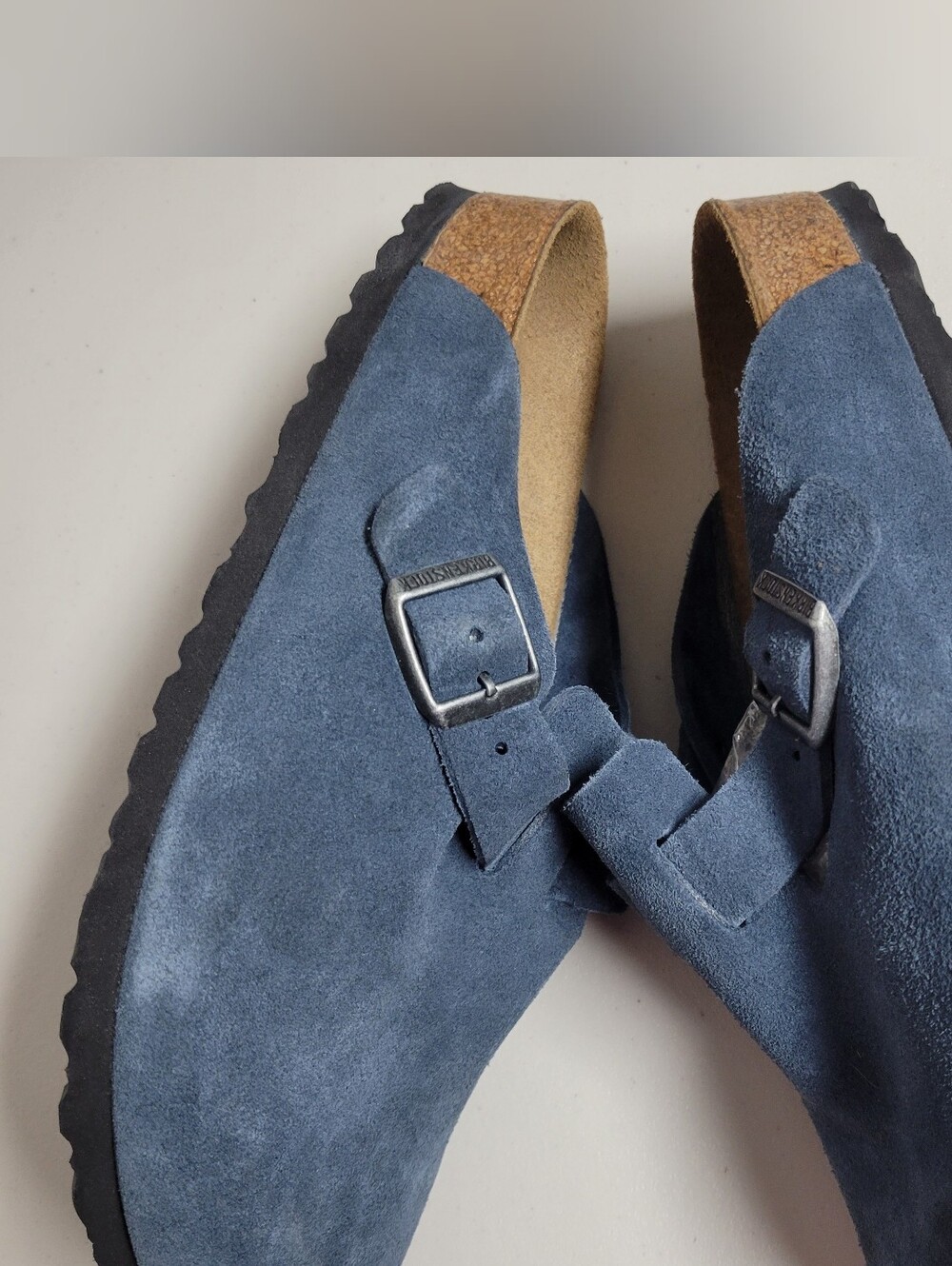 Birkenstock Boston Suede Soft Footbed Clogs Size 40-L9-M7. - Picture 6 of 11